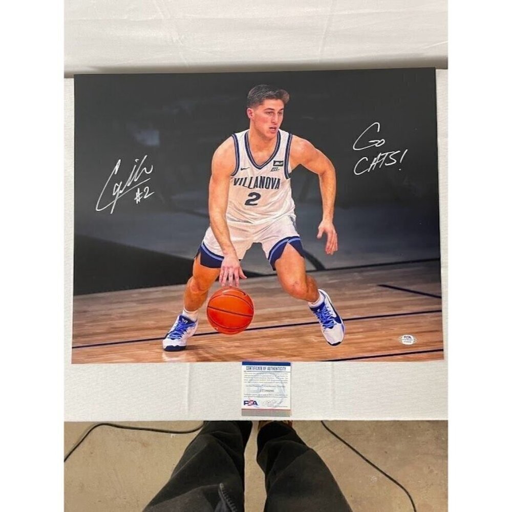 Collin Gillespie autographed 16x20 inscribed "Go Cats!" signed picture PSA COA